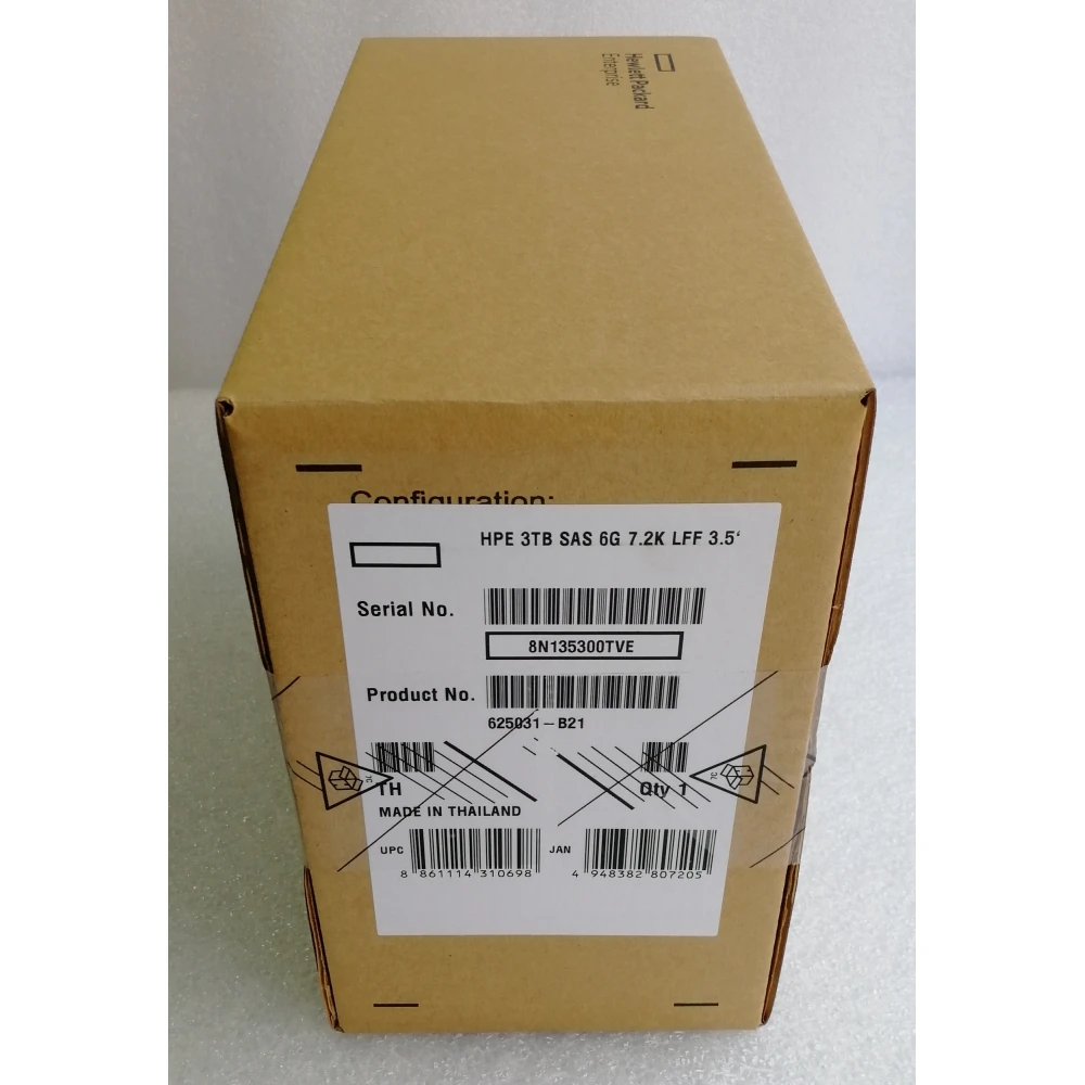 Жесткий диск HP 625031-B21 3 ТБ 6G 7.2K SAS 3.5' серверный HDD 625030-001, 625140-001, MB3000FBNWV, MB3000FCZGK, 625031-S21, 698695-002