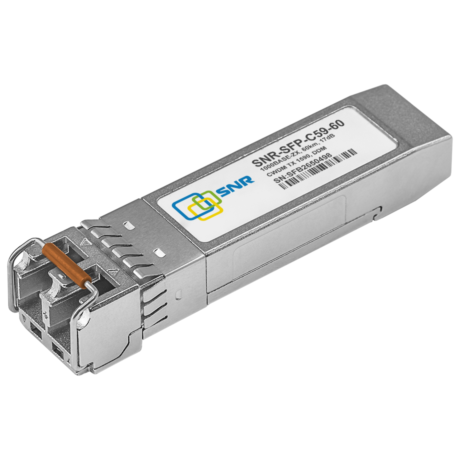 Модуль SFP CWDM оптический, дальность до 60км (17dB), 1590нм