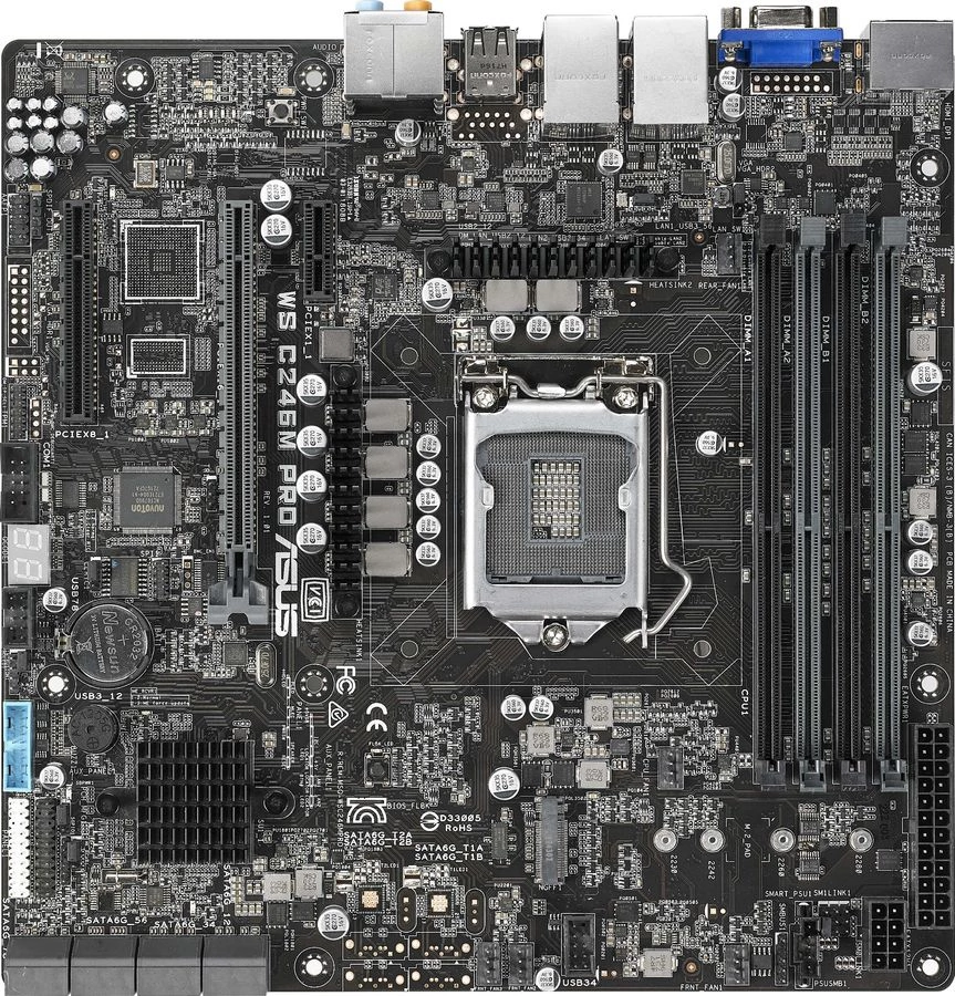 Материнская плата Asus WS C246M (90SW00E0-M0EAY0)