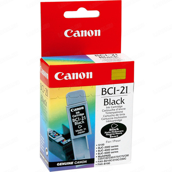 CANON BCI-21 Bk картридж чёрный