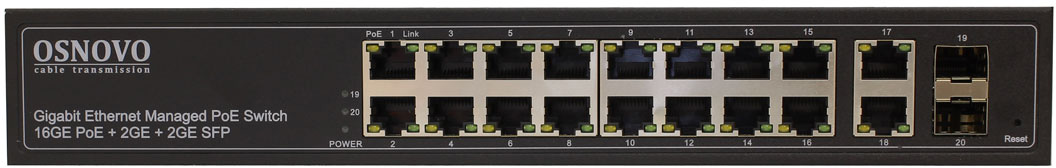 Коммутатор Osnovo SW-8182/L(300W) 5G неуправляемый