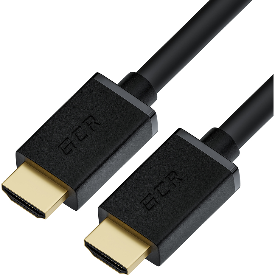 GCR Кабель 1.8m HDMI 1.4, черный, OD7.3mm, 30/30 AWG, позолоченные контакты, Ethernet 10.2 Гбит/с, 3D, 4K, экран (GCR-HM410-1.8m)