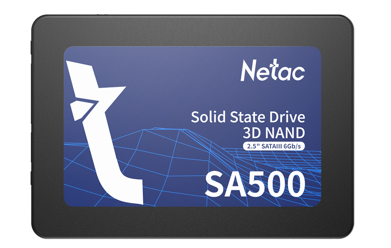 Ssd накопитель Netac SSD SA500 2.5 SATAIII 3D NAND 512GB, R/W up to 520/450MB/s, 3y wty (NT01SA500-512-S3X)