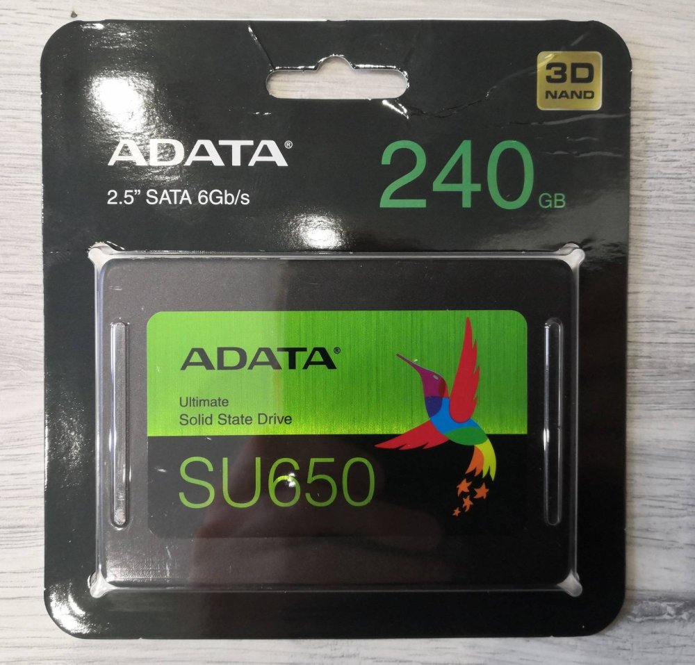 Накопитель SSD A-DATA SATA III 240Gb Series SU650 2.5" (ASU650SS-240GT-R)
