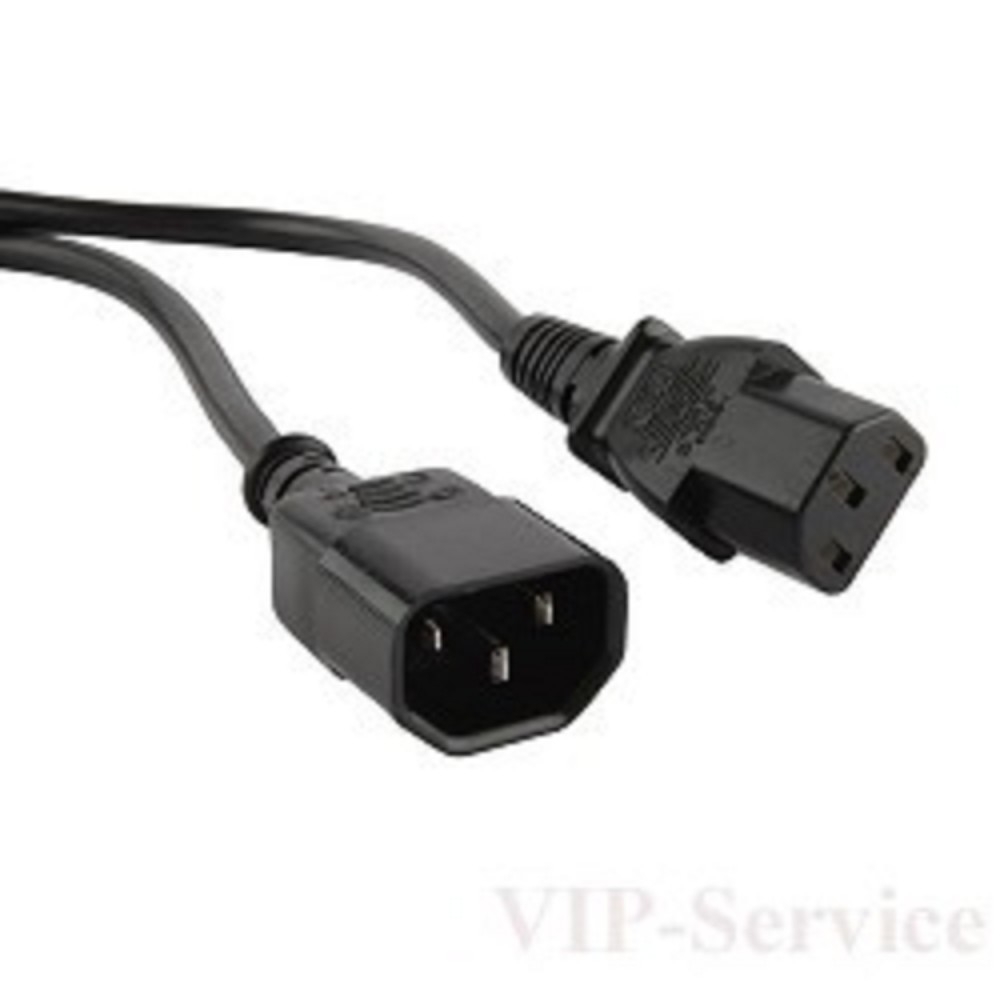 Telecom (TP020-IEC320-C13/C14-1.8-BK) монитор - компьютер (UPS -> устройство) 220V 1.8м [6926123461297]