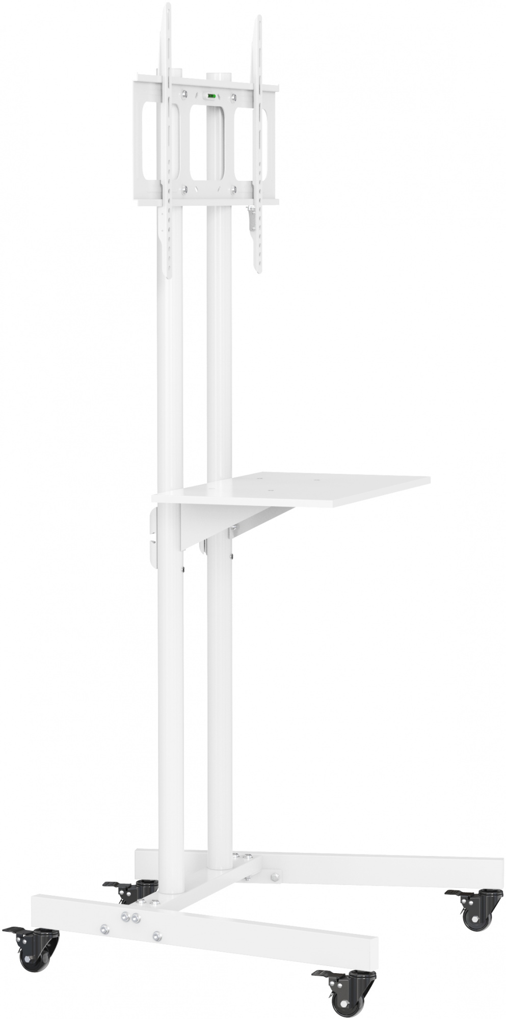 Стойка для телевизора Cactus CS-ST04, 37-70", напольный, мобильный, белый [cs-st04wt]