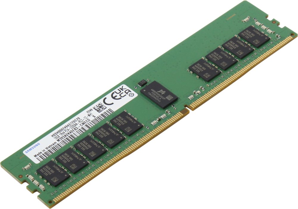 Оперативная память Samsung DDR4 16GB RDIMM (PC4-25600) 3200MHz ECC Reg 1.2V (M393A2K40EB3-CWE) (M393A2K40EB3-CWEBY)