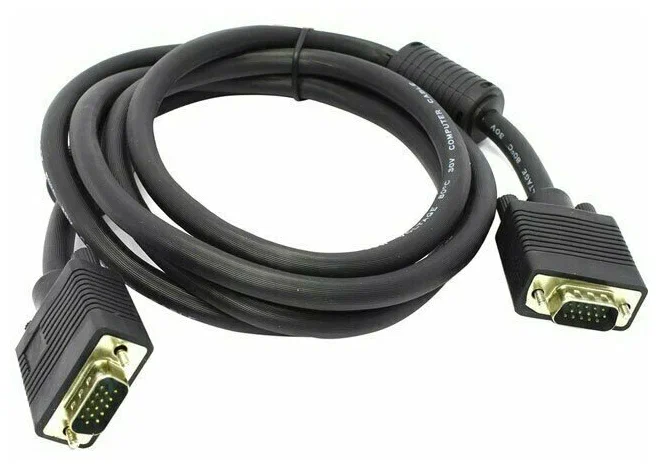 Exegate EX169516RUS Кабель монитор - SVGA card (15M -15M) 10м 2 фильтра Exegate позолоченные разъемы, экранирование