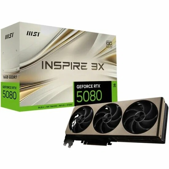 Видеокарта MSI RTX 5080 16G INSPIRE 3X OC