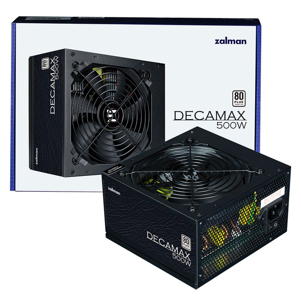 Блок питания Zalman ZM500-LX3, 500W, ATX12V v2.31, APFC, 12cm Fan, 80+ 230V EU, Retail (ZM500-LX3)
