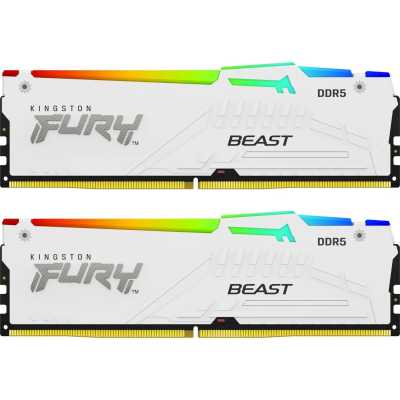 Оперативная память Kingston Fury Beast White RGB KF560C36BWEAK2-64