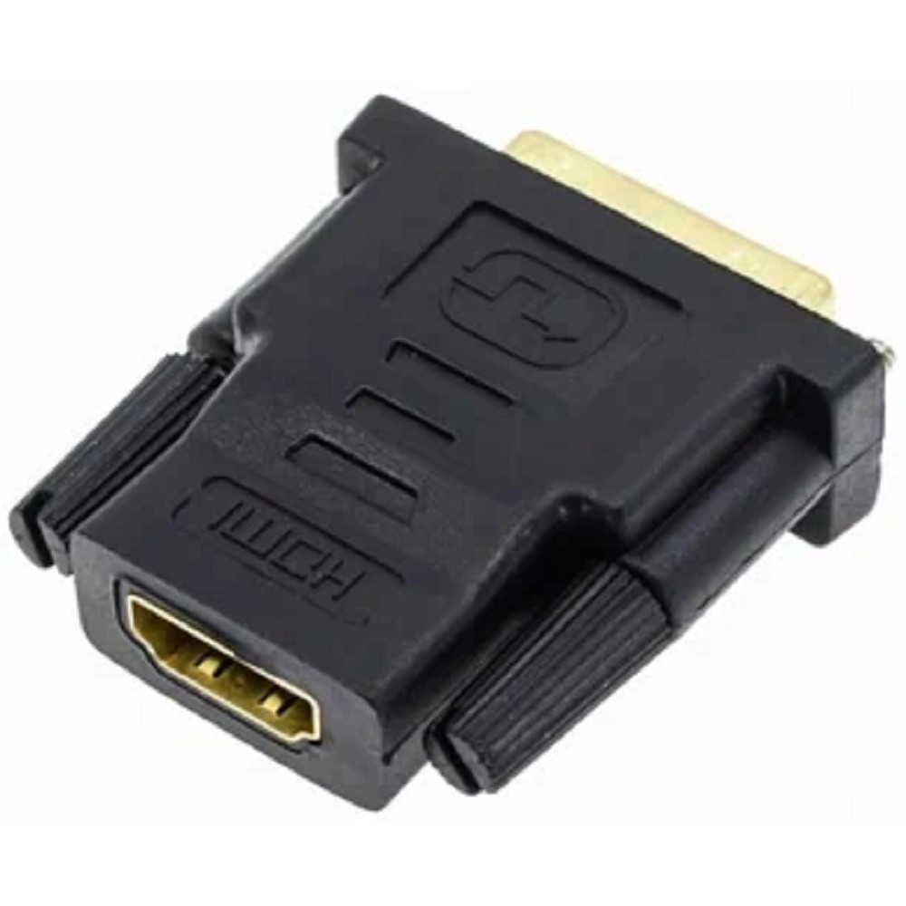 Bion Переходник HDMI-DVI 19F/19M (мама-папа), позолоченные контакты, черный [BXP-A-HDMI-DVI-2]