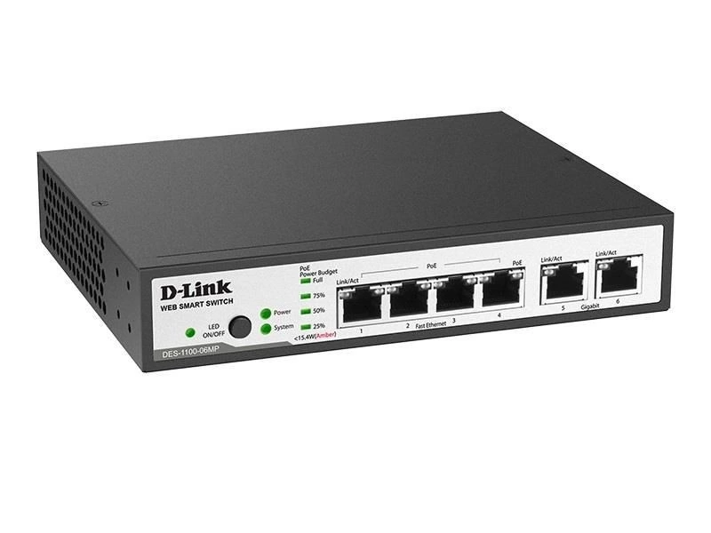 Коммутатор D-Link DES-1100-06MP