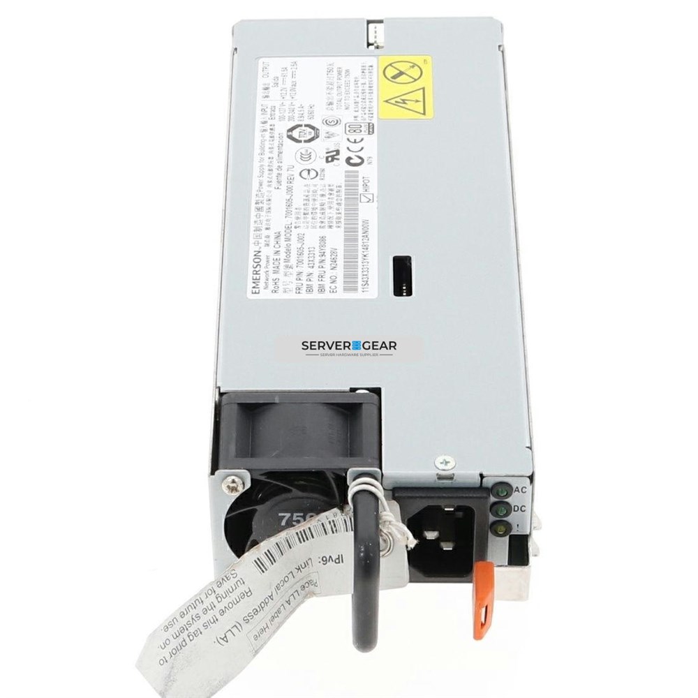 69Y5872 Блок питания Hot-Swappable, 750W CFF Power Supply Spare (front to rear)