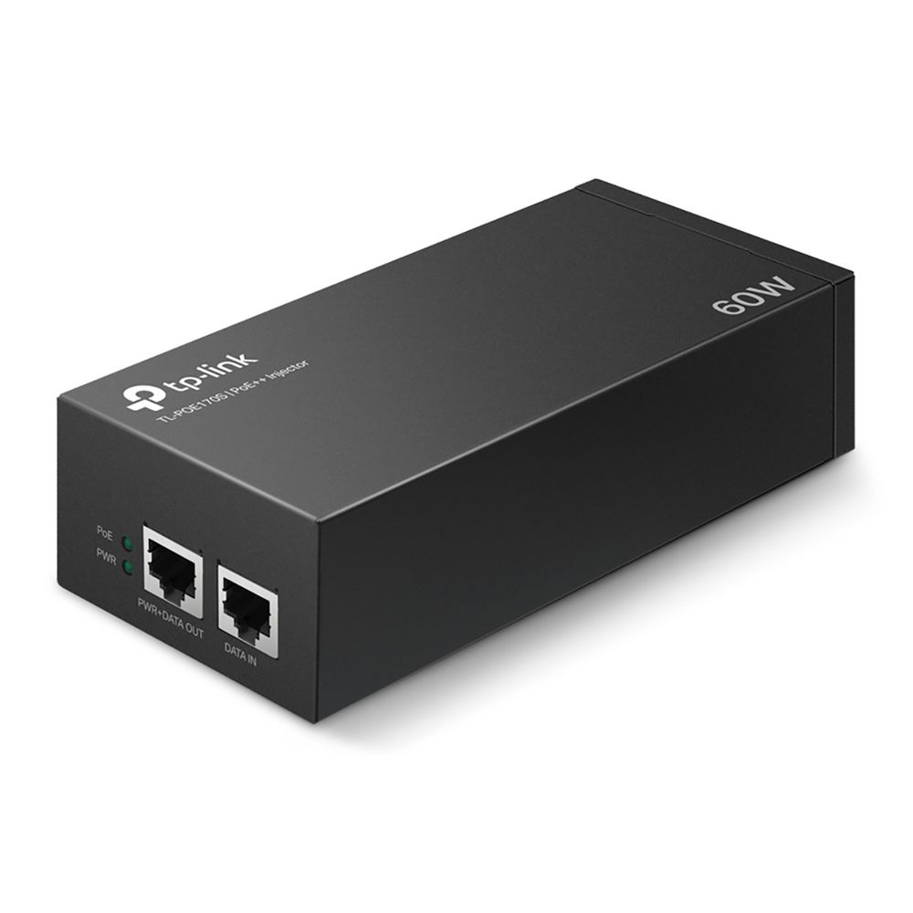 TP-Link Инжектор PoE++ 802.3bt/at/af, бюджет PoE 60 Вт (TL-POE170S)
