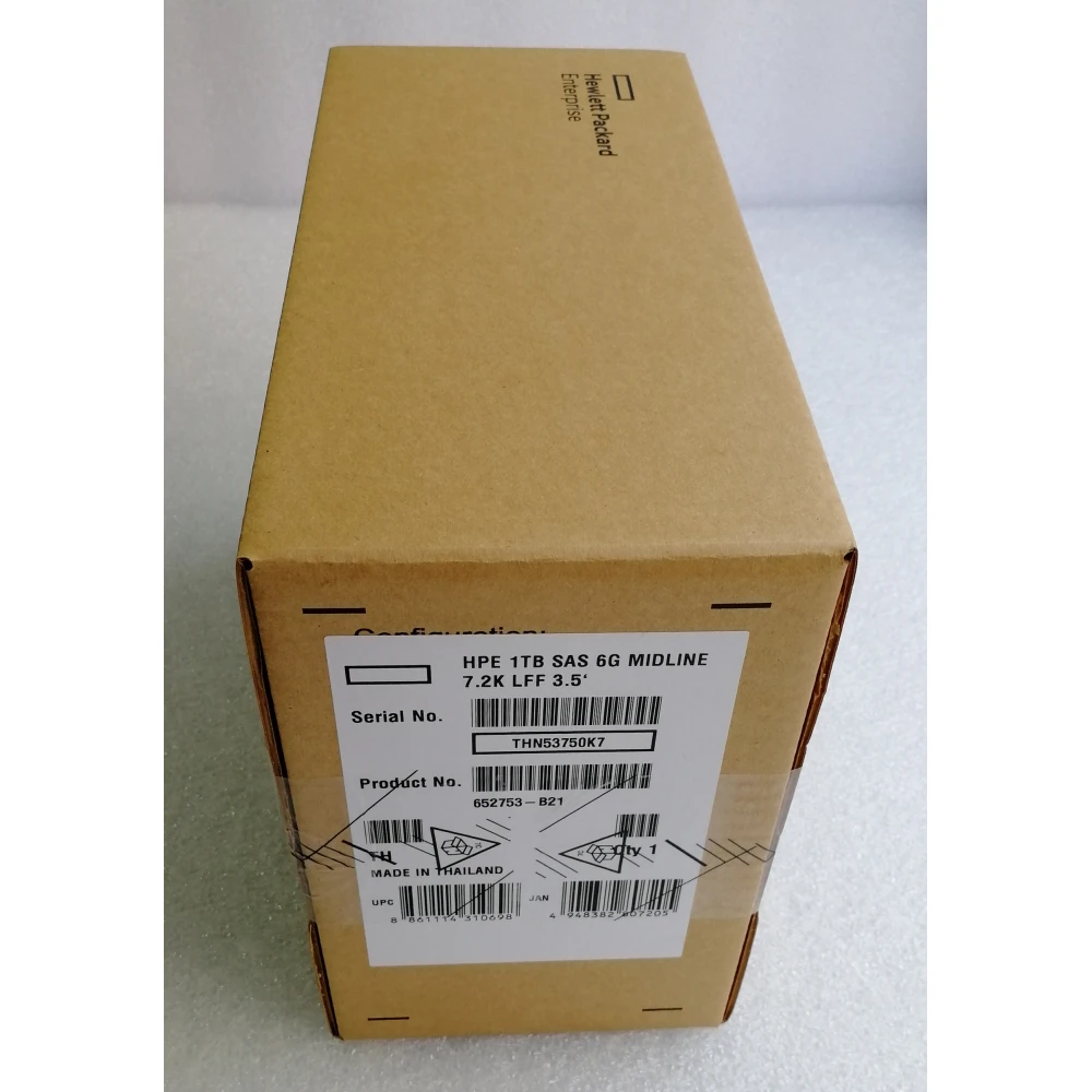 Жесткий диск HP 652753-B21 1 ТБ 6G 7.2K SAS 3.5' серверный HDD 652753-S21, 653947-001, 695507-005, MB1000FCWDE, 507613-001, MB1000FAMYU