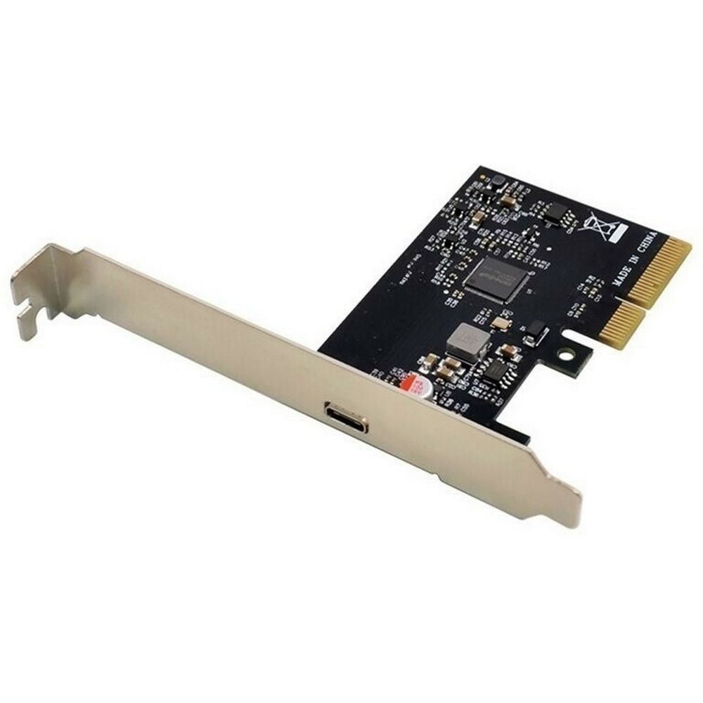 ORIENT AM-U3242PE-C, Контроллер PCI-Ex4 v3.0, USB 3.2 Gen2x2 (SuperSpeed USB 20Gbps), скорость до 20Гбит/с, 1-port Type-C, ASM3242 chipset, Self powered, в комплекте LP планка крепления (31333)