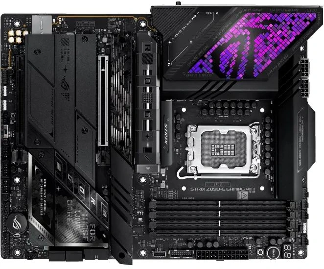 Материнская плата Asus ROG STRIX Z890-E GAMING WIFI Soc-1851 Intel Z890 4xDDR5 ATX AC`97 8ch(7.1) 5Gigabit RAID+HDMI+DP