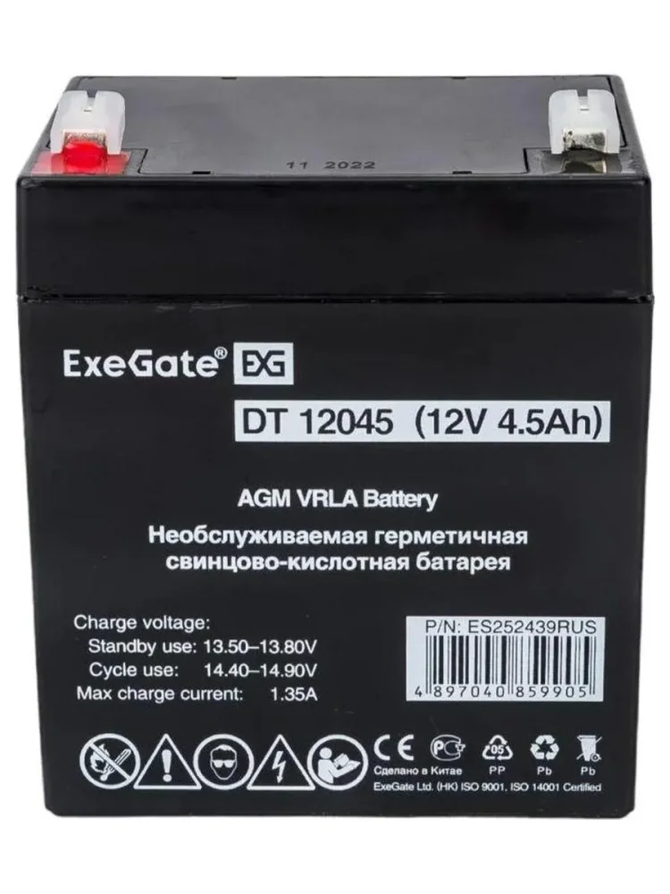 Батарея для ИБП Delta DT 12045 12В 4.5Ач в Санкт-Петербурге
