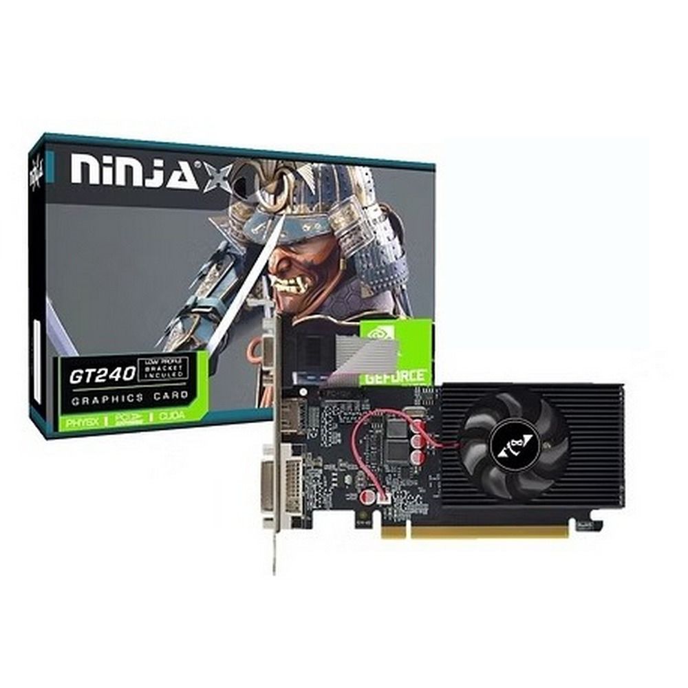 Видеокарта Ninja (Sinotex) GT240 1GB GDDR3 128bit VGA DVI HDMI 1FAN RTL
