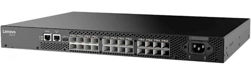 Коммутатор Lenovo ThinkSystem DB610S Rack 1U,24x16Gb SWL SFP,1 PS,24 ports licensed, Rail kit (7D8PA001WW)