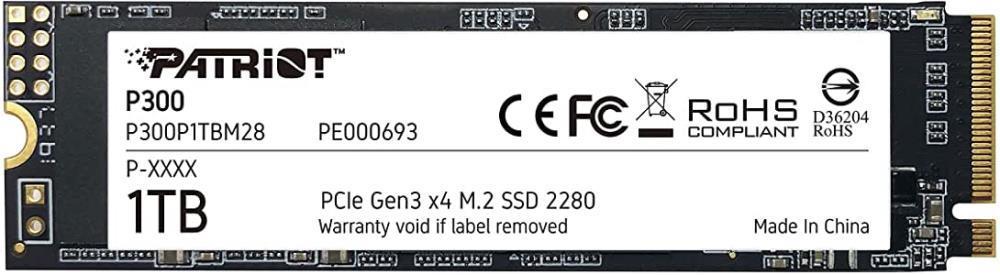SSD жесткий диск M.2 2280 1TB P300 P300P1TBM28 PATRIOT