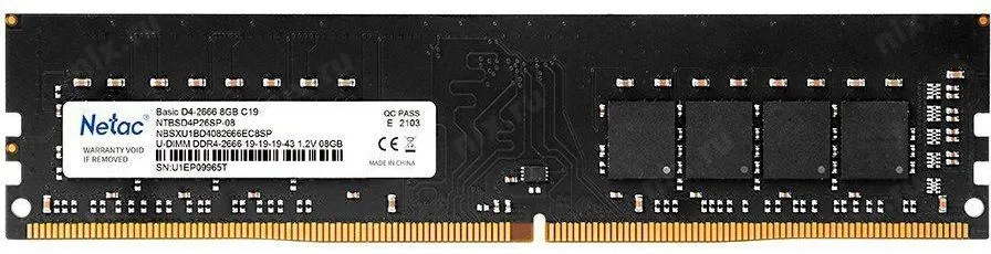 Память оперативная DDR4 Netac 16Gb 3200Mhz (NTBSD4P32SP-16) в Санкт-Петербурге