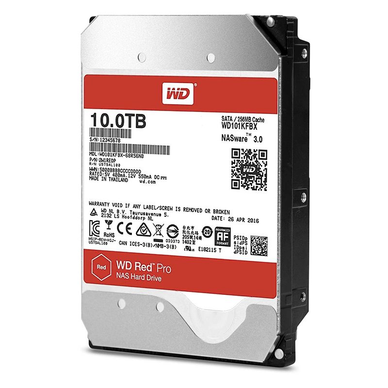 Жёсткий диск WD Red Pro 10Tb SATA-III (WD101KFBX)