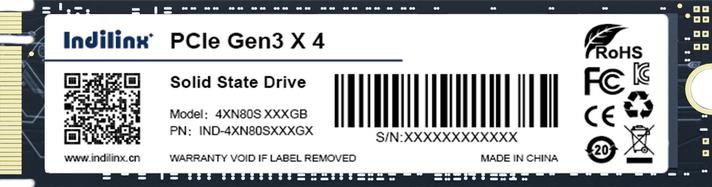 SSD жесткий диск M.2 2280 NVME 1TB IND-4XN80S001TX INDILINX