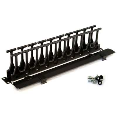 Кабельный органайзер Hyperline CMF-1U-FPL106-MCOV-RAL9005