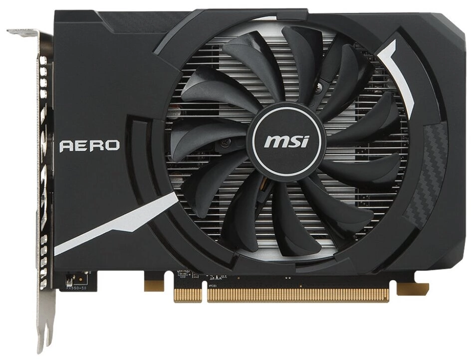 Видеокарта MSI RX 550 AERO ITX 4G OC