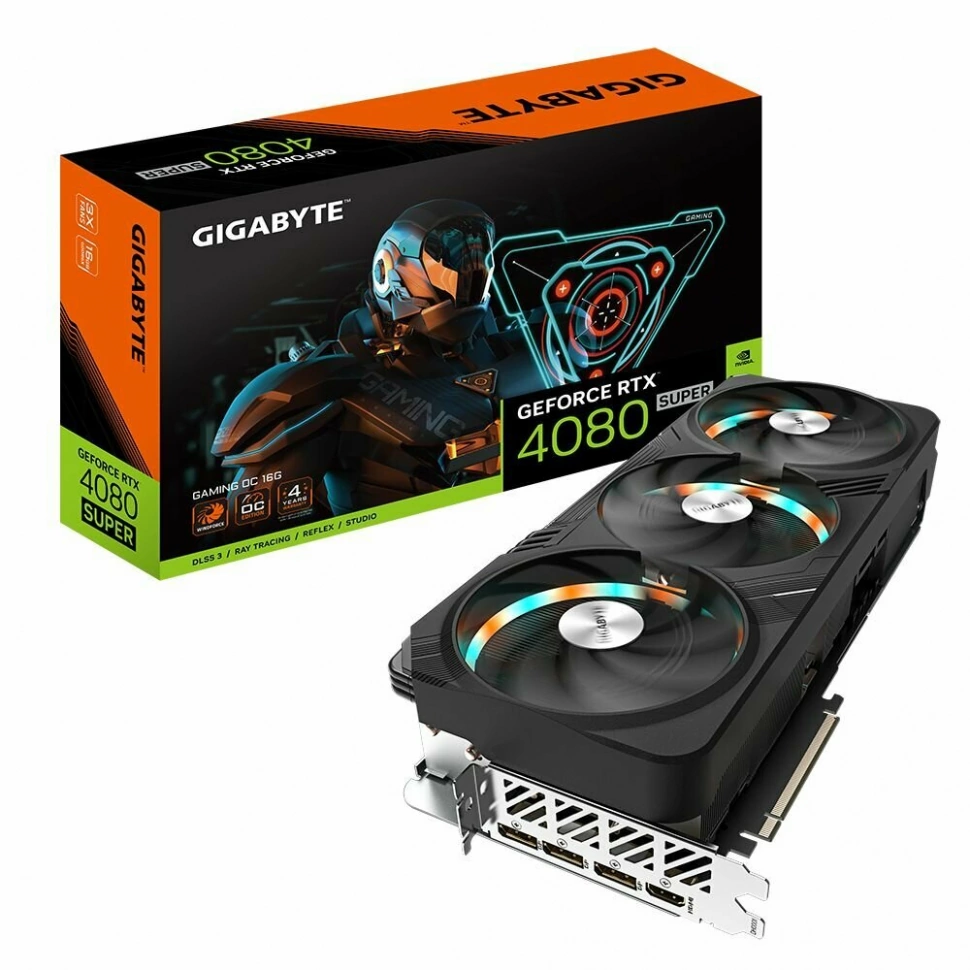 Видеокарта Gigabyte RTX 4080 SUPER GAMING OC (GV-N408SGAMING OC-16GD)