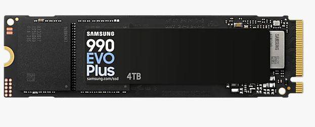 Твердотельный диск 4TB Samsung 990 EVO Plus, M.2, PCI-E 5.0 x2, V-NAND TLC [R/W - 7250/6300 MB/s]