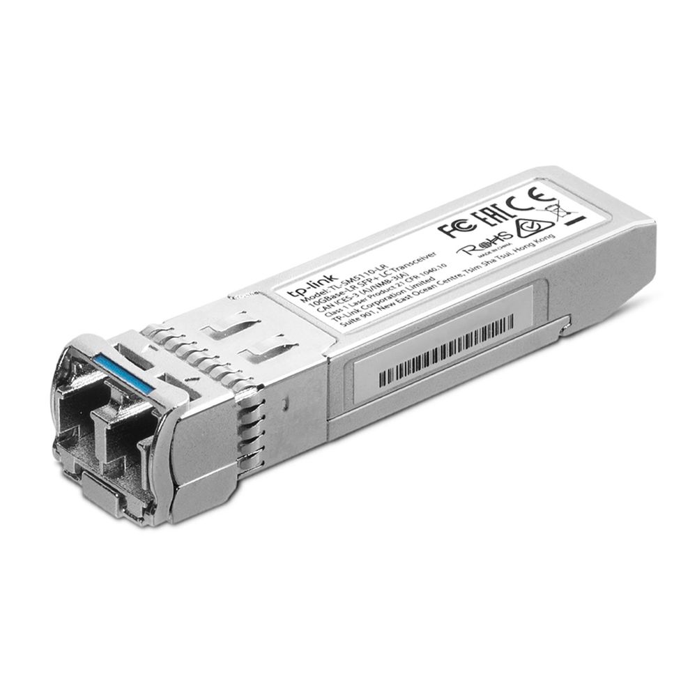 TP-Link 10GBase-LR SFP+ трансивер, одномодовый 1310 нм, дуплексный разъём LC, дальность до 10 км (TL-SM5110-LR)
