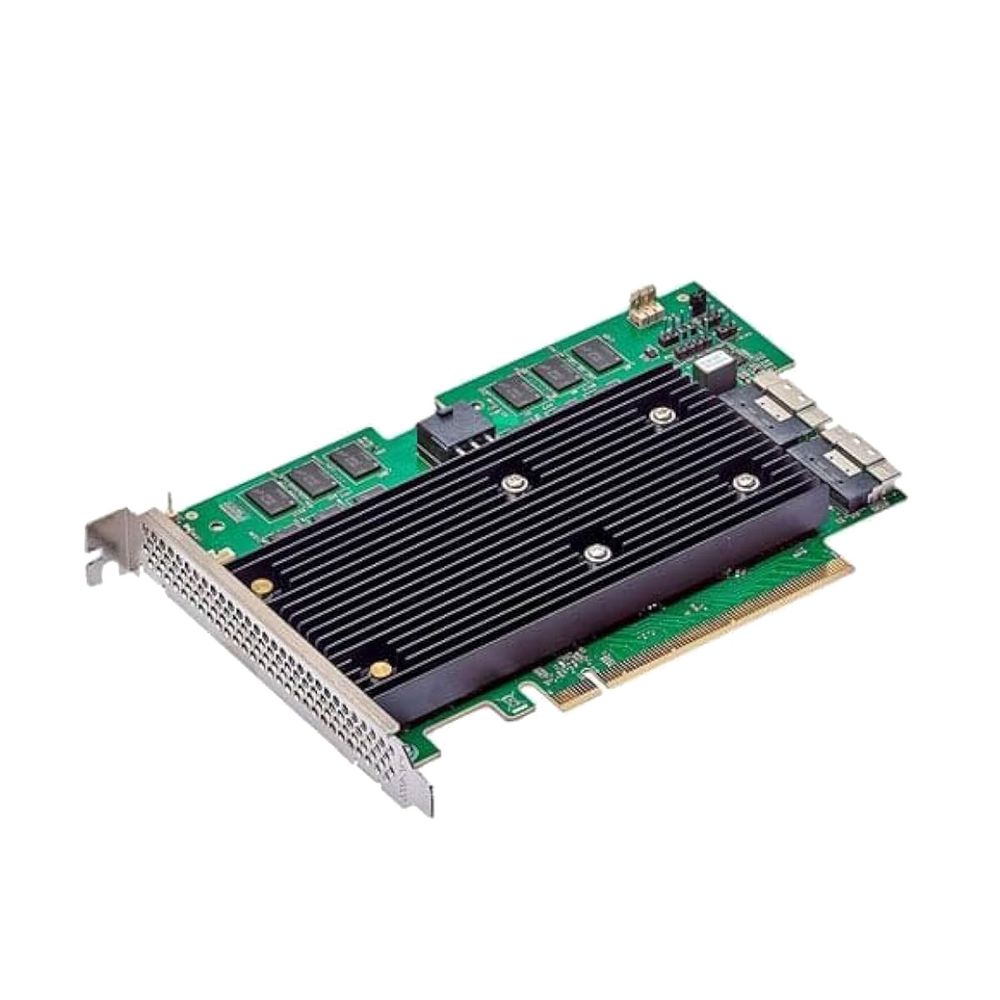 RAID-контроллер Broadcom 9670W-16i SGL (05-50113-00003 / 03-50113-00002) , PCIe 4.0 x16, Full Height, 24G SAS/SATA/NVMe, RAID 0,1,5,6,10,50,60, 16port(2x8 SFF-8654), 8GB Cache, SAS4116W ROC, RTL