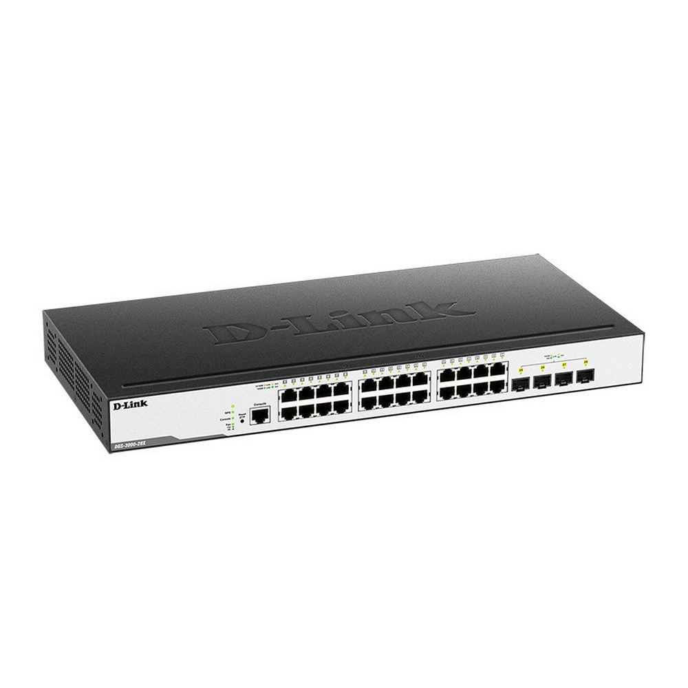 Коммутатор D-Link DGS-3000-28X DGS-3000-28X/B1A 24G 4SFP+ управляемый