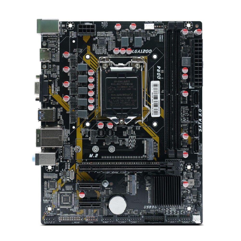 CBR H510M { Chipset 470, Socket 1200, 2*DDR4, mATX, VGA+HDMI, 1*PCIEx16,1*PCIEx1,1*M.2 (PCIe NVMe Gen3 x4), 3*SATA3, 2*USB2.0 + 2*USB3.0, LAN 1Gb}
