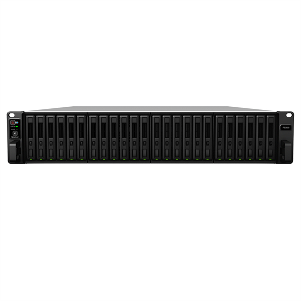 Система хранения данных Synology FlashStation (Rack 2U) 12C 2,1GhzCPU/16Gb upto 128/upto 24 SAS SSD/HDD or SATA SSD upto 72 (2xRX2417sas or 2xRX1217sas)/2xUSB3.0/2x10GE(RJ-45)+4x1GE)/1xExpSlot/iSCSI/2xIPcam(upto128)/2xRPS/no (FS3600)
