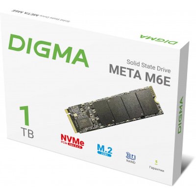 SSD диск Digma Meta M6E 1Tb DGSM4001TM6ET