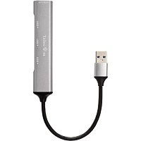 Telecom Переходник USB 3.0 -->USB3.0+3 USB2.0, Aluminum Shell, 0.2м [7958820049743]