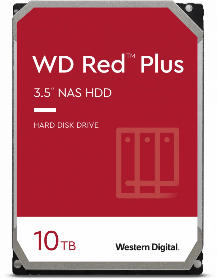 Жёсткий диск Western Digital Red Plus 10Tb (WD100EFGX)