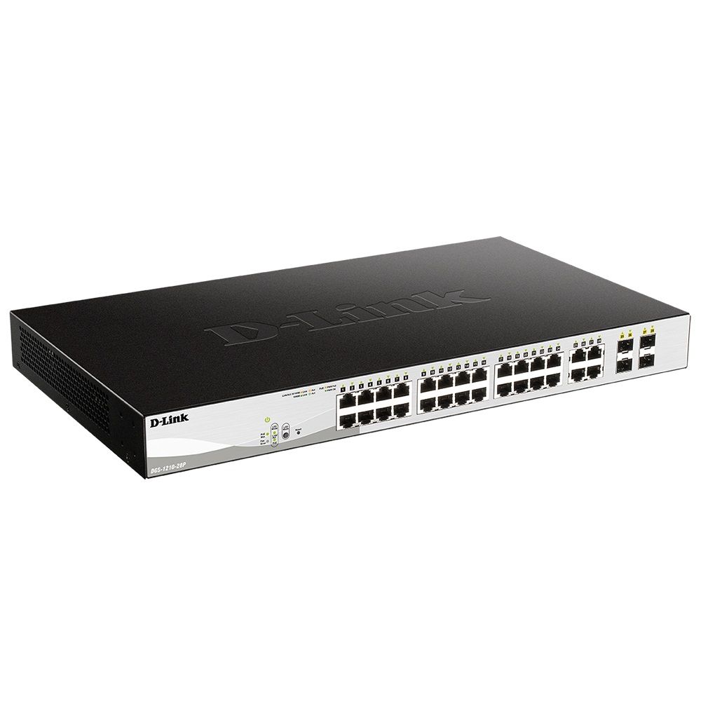 Коммутатор D-Link DGS-1210-28P/F1A 24G 24PoE 193W управляемый