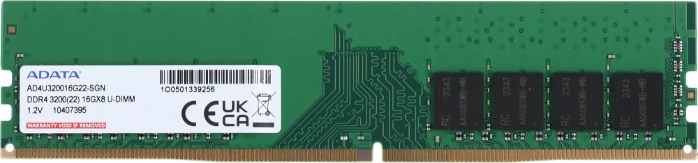 Память оперативная DDR4 A-Data 16GB PC25600 (AD4U320016G22-SGN) в Санкт-Петербурге
