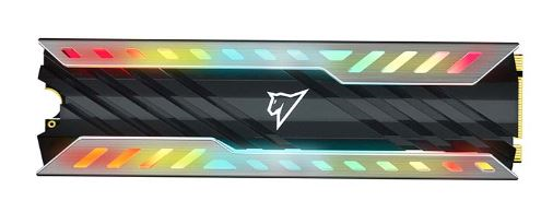 Твердотельный накопитель Netac NV3000 RGB PCIe 3 x4 M.2 2280 NVMe 3D NAND SSD 500GB, R/W up to 3400/2000MB/s, with heat sink & RGB