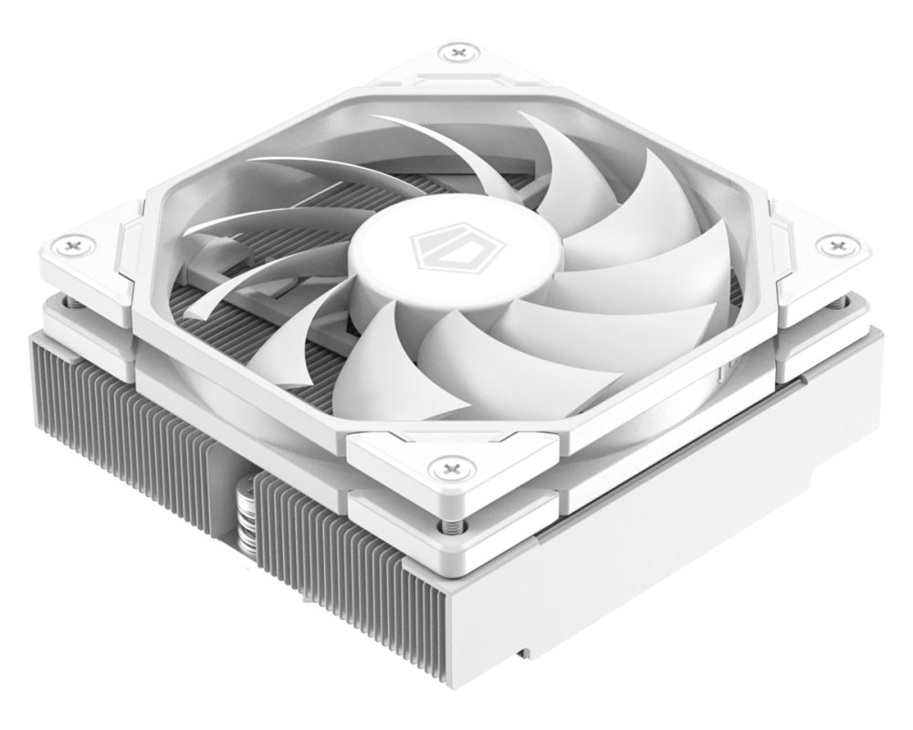 Cooler ID-Cooling IS-47-XT WHITE LGA1700/1200/115X/AM4 низкопрофильный высота 47mm TDP 95W, PWM, 4 тепл.трубки + медная база, FAN 92mm,белый) BOX