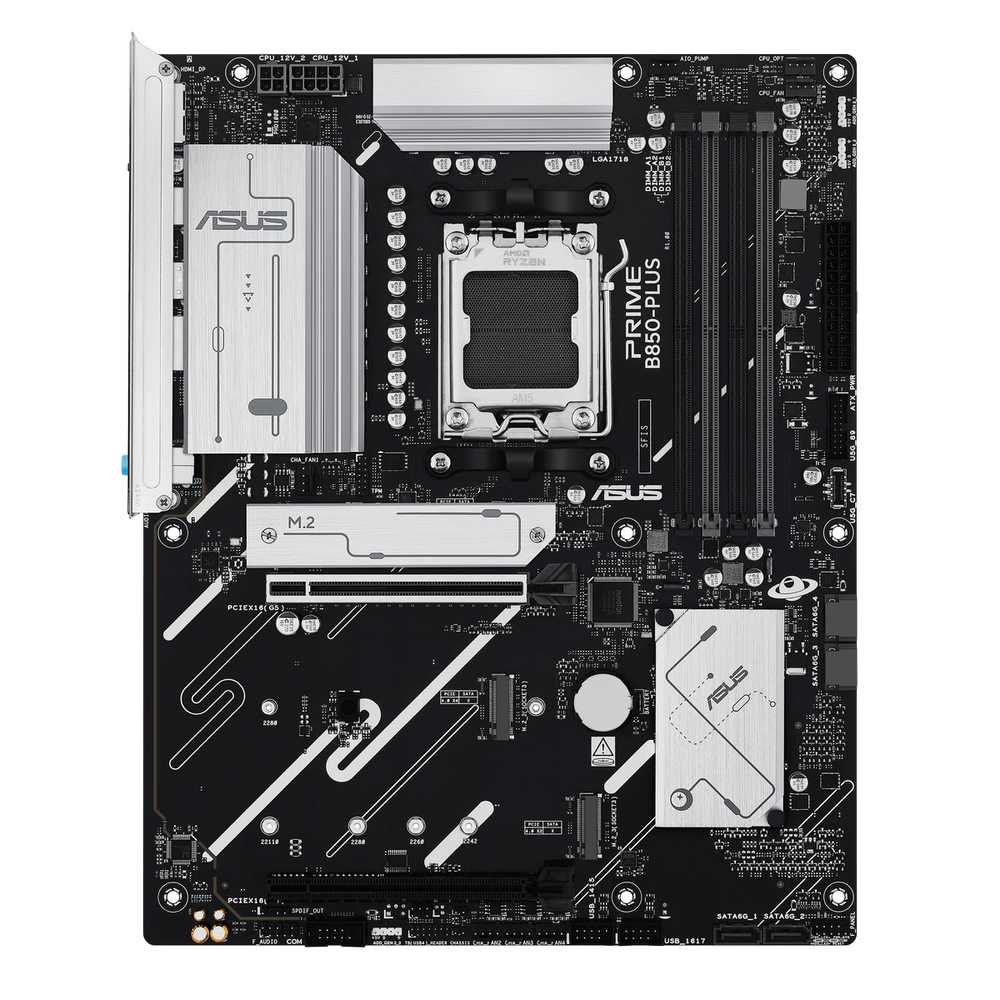Материнская плата ASUS PRIME B850-PLUS-CSM AM5 ATX 4xDDR5 2xPCIEx16 3xM.2 USB-C DP HDMI 2.5GLAN