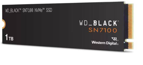 Твердотельный диск 1TB WD Black SN7100 , M.2 2280, PCI-E 3x4, [R/W - 7250/6900 MB/s] 3D-NAND TLC