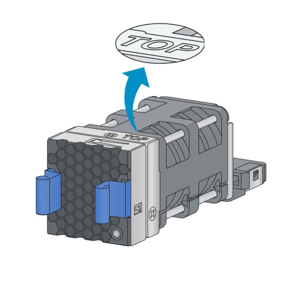 H3C LSWM1FANSA Fan Module (SW, 4056, DC, Fan Panel Side Intake Airflow)