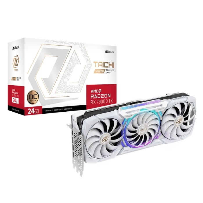 Видеокарта Asrock AMD Radeon RX 7900 XTX Taichi White OC (RX7900XTX TCW 24GO)