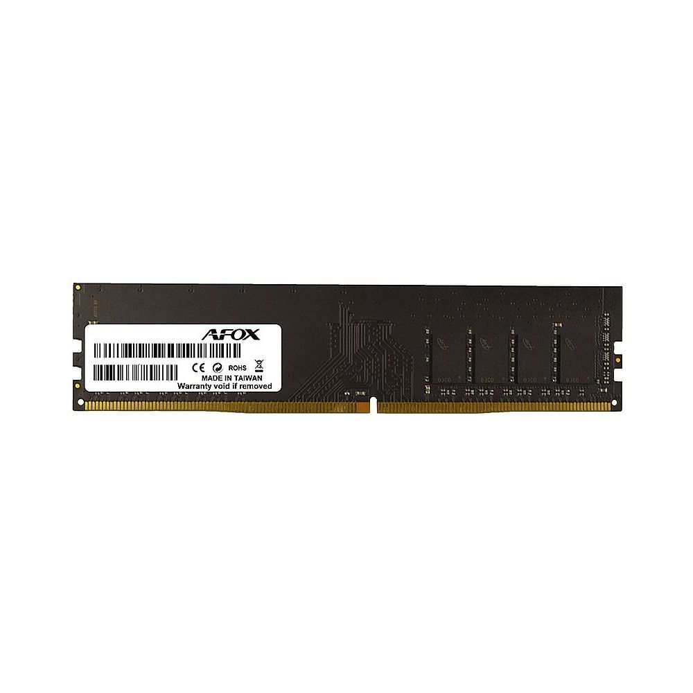Модуль памяти Afox 4GB DDR4 3200Mhz DIMM Single Channel Package (1x4GB) PC4-25600, 288-Pin, Non-ECC, Un-Buffered, XMP 2.0, CL 16-18-18-39, 1.35V